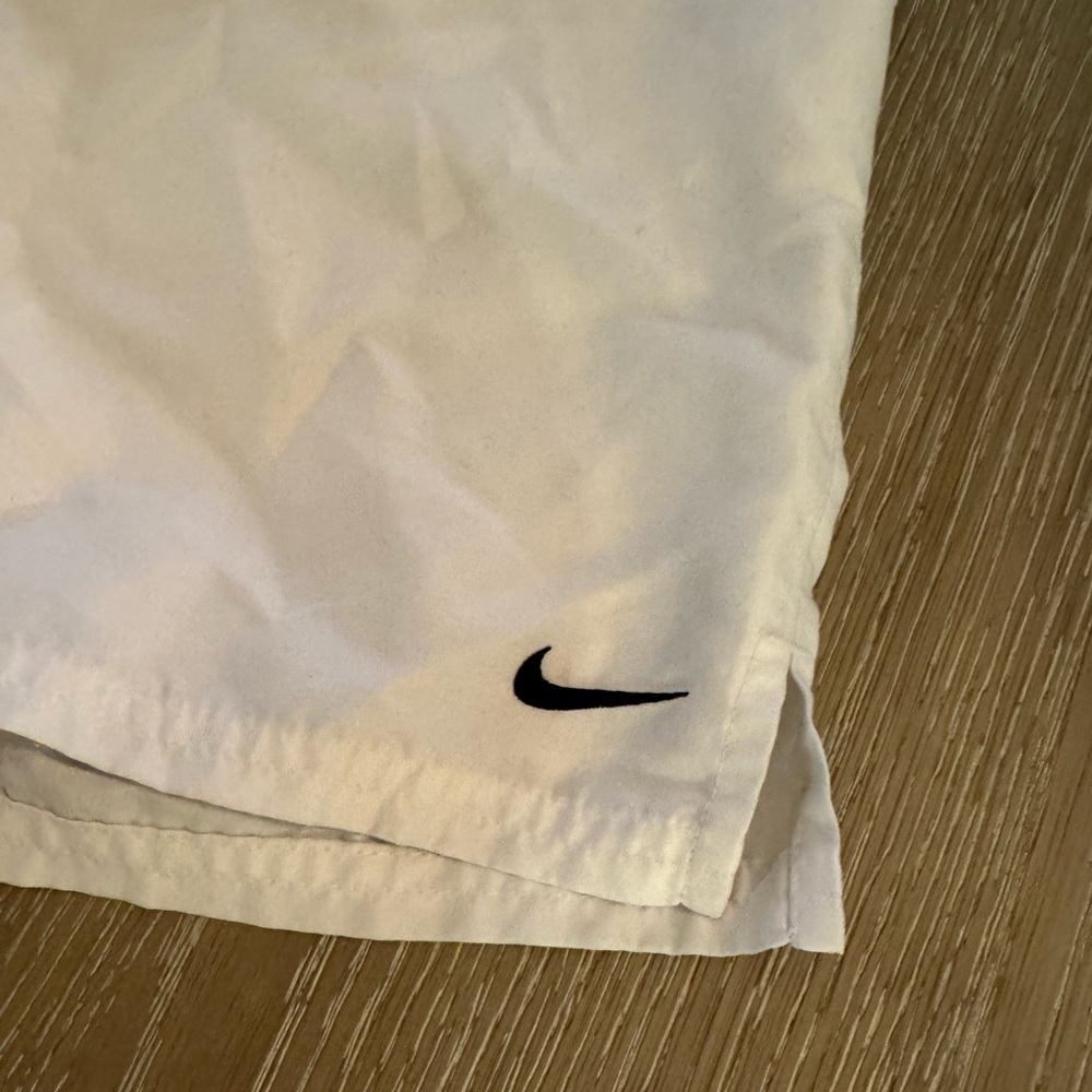Nike Men's Athletic White Shorts - Picture 3 of 5